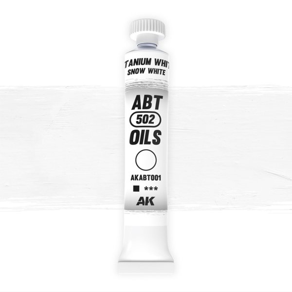 AK Interactive ABT001 Snow White / Titanium White 20ml