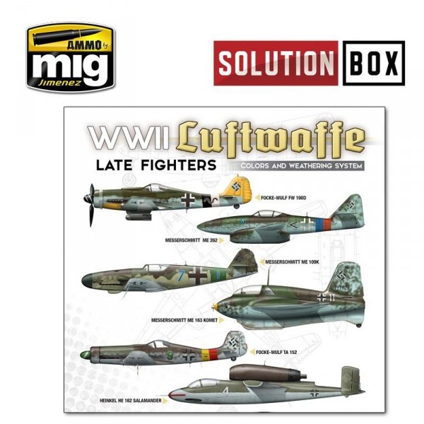 AMMO of Mig Jimenez 7702 WWII LUFTWAFFE LATE FIGHTERS SOLUTION BOX