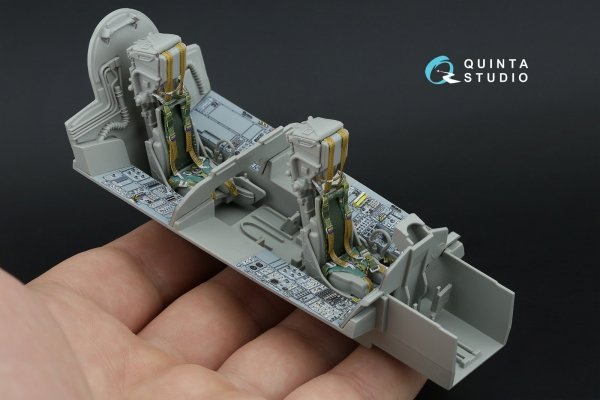 Quinta Studio QD+32231 Tornado ECR German 3D-Printed &amp; coloured Interior on decal paper (Italeri) (with 3D-printed resin parts) 1/32