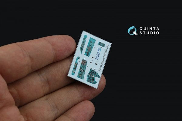 Quinta Studio QD72108 MiG-21PFM Emerald panels 3D-Printed &amp; coloured Interior on decal paper (Eduard) 1/72