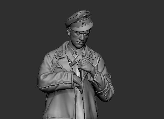 Panzer Art FI35-082 Waffen-SS tank officer Kursk battle No.2 1/35