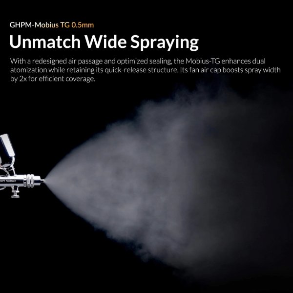 Gaahleri 44070 Premium Series GHPM-Mobius TG 0,5 mm Airbrush