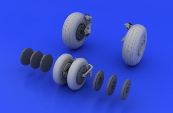 Eduard 648037 MiG-29 wheels 1/48 (Eduard, Academy)