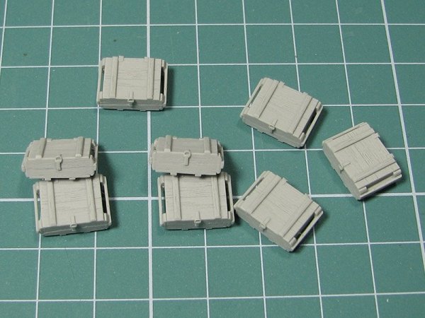 Eureka XXL E-035 Modern Russian Ammo Crates Type I for 7,62mm Ammo (for AK-47 Kalashnikov) 1/35