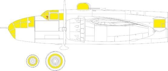 Eduard BIG49368 B-25J glazed nose HONG KONG MODELS 1/48