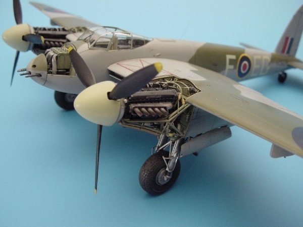 Aires 4200 MOSQUITO FB Mk. VI/NF Mk. II engine set 1/48 TAMIYA