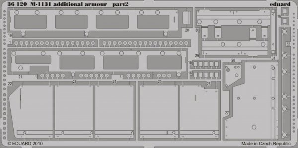 Eduard 36120 M-1131 additional armour 1/35 Trumpeter