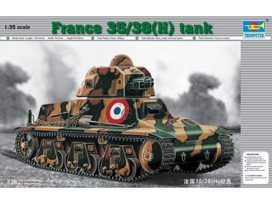 Trumpeter 00351 France 35/38(H) TANK SA 18 37mm gun (1:35)