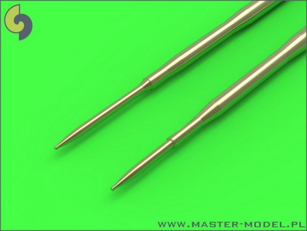 Master AM-48-091 MiG-17PF (Fresco D) - 23mm gun barrels set &amp; Pitot Tubes (1:48)