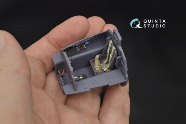 Quinta Studio QD32017 Me 163B 3D-Printed &amp; coloured Interior on decal paper (for Meng kit) 1/32