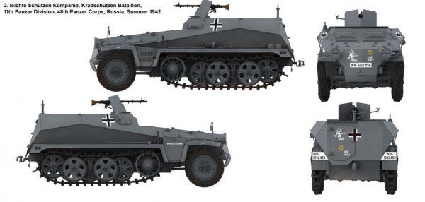 Das Werk DW16018 Sd.Kfz. 250/1 Ausf. A 1/16