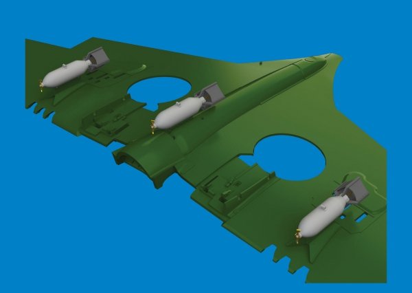 Eduard 6481083 P-40 100lb M30 US bombs PRINT EDUARD 1/48