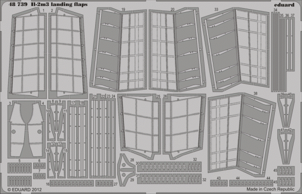 Eduard 48739 Il-2m3 landing flaps 1/48 Tamiya