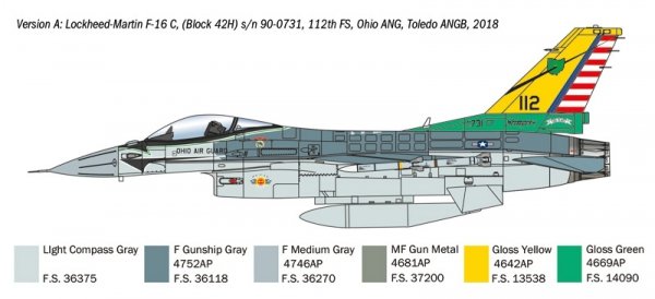 Italeri 35105 F-16C Fighting Falcon - WAR THUNDER 1/48