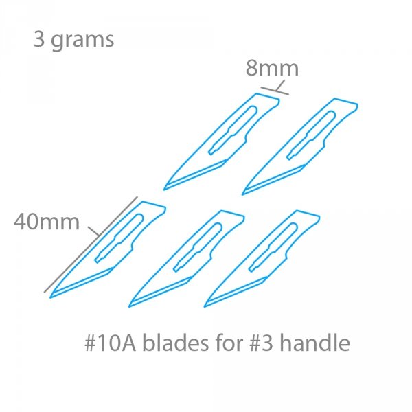 Modelcraft PKN9272 Blades #10A x 5