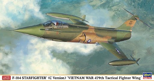 Hasegawa 07533 F-104 Starfighter (C Version) &quot;Vietnam War 479th Tactical Fighter Wing&quot; Limited Edition 1/48