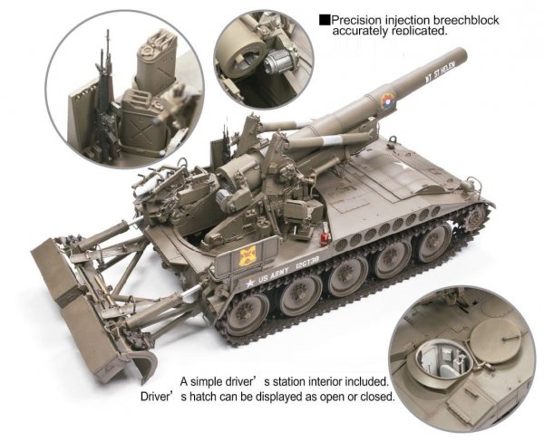 AFV Club 35337 ROCA M110A2 203mm howitzer 1/35