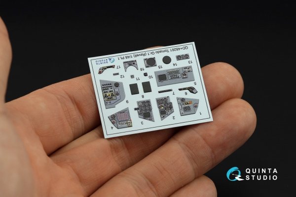 Quinta Studio QDS+48261 Tornado GR.1 3D-Printed coloured Interior on decal paper (Revell) (small version) (with 3D-printed resin parts) 1/48