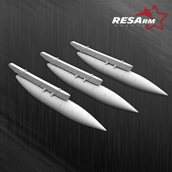 RESARM 48-06025 Dassault RAFALE 1250 L - fuel tanks (3D resin printing) 1/48