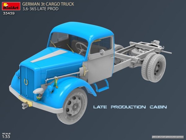 MiniArt 35459 German 3t Cargo Truck 3.5-36s Late Production 1/35