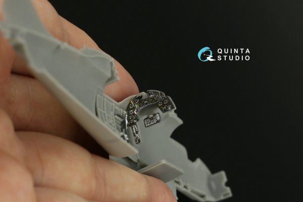 Quinta Studio QDS-48390 Macchi C.202 Folgore Late 3D-Printed &amp; coloured Interior on decal paper (Hasegawa/Eduard) (Small version) 1/48