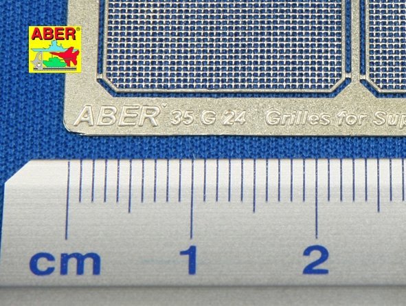 Aber 35G24 Grilles for german super heavy tank E-100 (1:35)