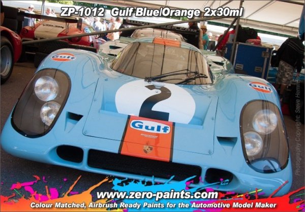 Zero Paints ZP-1012 Gulf Blue and Orange Paints 2x30ml