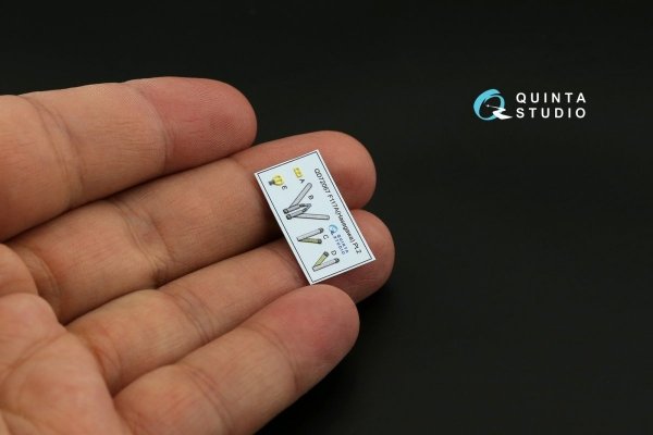 Quinta Studio QD72067 F-117A 3D-Printed &amp; coloured Interior on decal paper (Hasegawa) 1/72