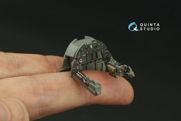Quinta Studio QD48460 F4U-2 Corsair 3D-Printed coloured Interior on decal paper (Magic Factory) 1/48