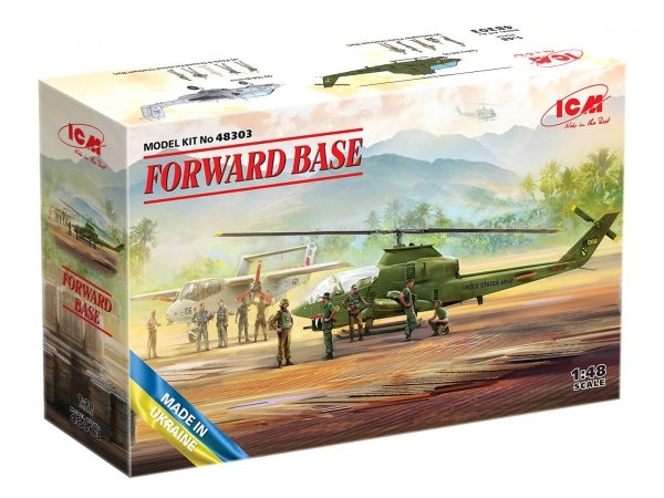 ICM 48303 FORWARD BASE, Cobra AH-1G + Bronco  OV-10A 1/48