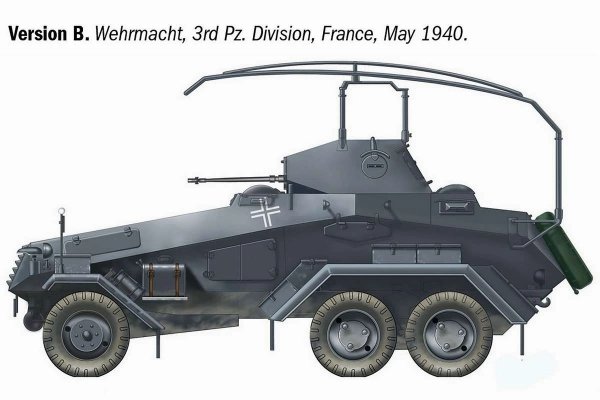 Italeri 97032 Sd.Kfz. 232 6 Rad. 1/72