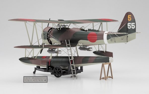 Hasegawa SP568 Nakajima E8N1 Type 95 Reconnaissance Seaplane (Dave) Model 1 Detail Up Version 1/48