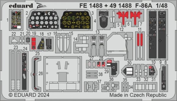 Eduard FE1488 F-86A CLEAR PROP 1/48