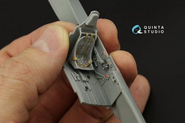 Quinta Studio QD48317 P-40E/K 3D-Printed &amp; coloured Interior on decal paper (Hasegawa) 1/48