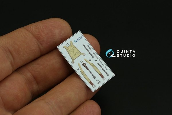 Quinta Studio QD48230 Fiat CR.42 3D-Printed &amp; coloured Interior on decal paper (Italeri) 1/48