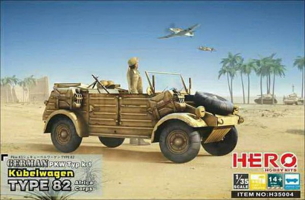 Voyager Model PR35085 WWII German Kubelwagen Type 82 Africa Troop Special Balloon Tires Patten 2 1/35