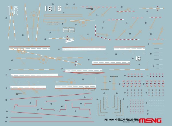 Meng Model PS-010 Aircraft Liaoning 1/700