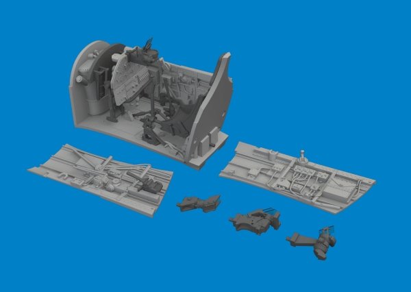 Eduard 6481124 P-40E cockpit w/ late seat PRINT EDUARD 1/48
