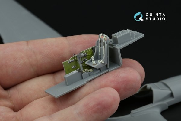 Quinta Studio QD48640 P-38F Lightning 3D-Printed &amp; coloured Interior on decal paper ( Hasegawa ) 1/48