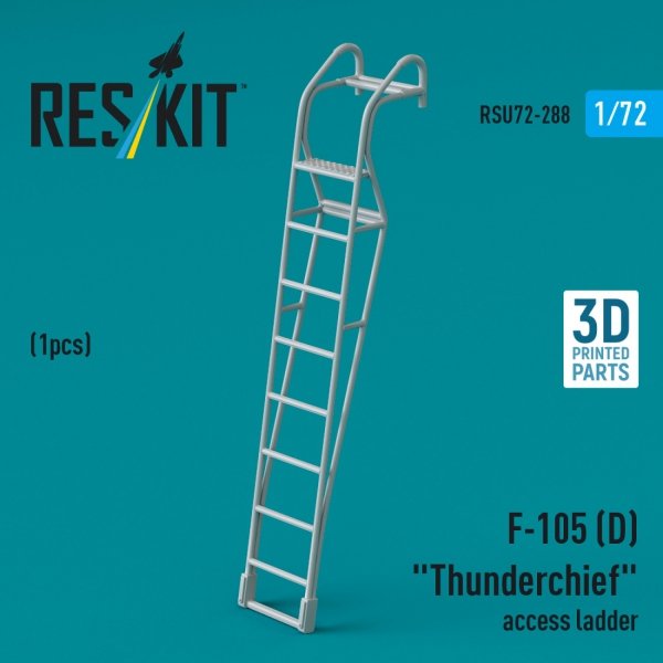 RESKIT RSU72-0288 F-105D &quot;Thunderchief&quot; access ladder (1 pcs) (3D Printed) 1/72
