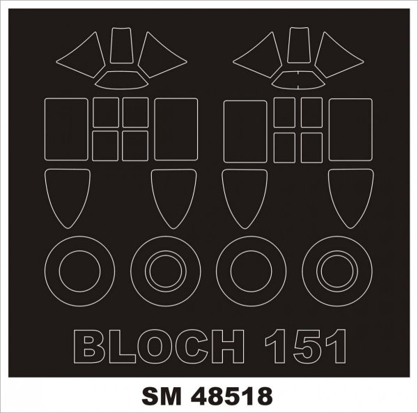 Montex SM48518 BLOCH 151 DORA WINGS 1/48