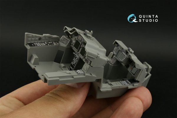 Quinta Studio QD35104 AH-64DI Saraf 3D-Printed &amp; coloured Interior on decal paper (Takom) 1/35