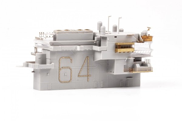 Eduard 53285 USS Constellation CV-64 part 5 - island TRUMPETER 1/350