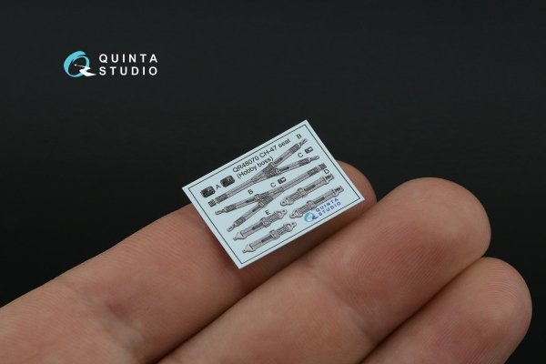 Quinta Studio QD48464 CH-47A 3D-Printed coloured Interior on decal paper (HobbyBoss) 1/48