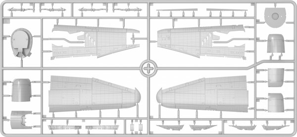MiniArt 48060 P-47M THUNDERBOLT. DORSAL FIN. BASIC KIT 1/48