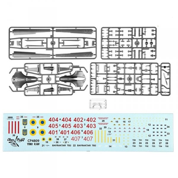 Clear Prop! CP4809 TB.2 Unmanned Aerial Vehicle STARTER KIT 1/48