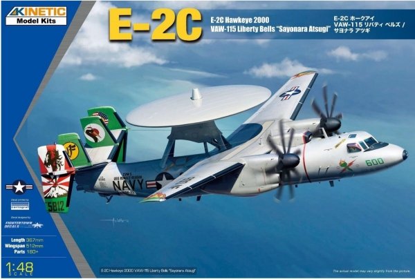 Kinetic K48066 E-2C Hawkeye 2000 VAW-115 Liberty Bells &quot;Sayonara Atsugi&quot;  1/48