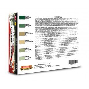 Lifecolor CS37 Acrylic paint set Japan Navy Set 2 6x22ml