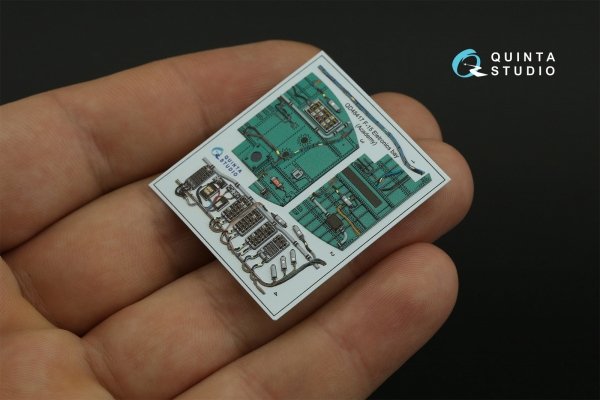 Quinta Studio QD48417 F-15C Eletronics bay 3D-Printed coloured Interior on decal paper (Academy) 1/48
