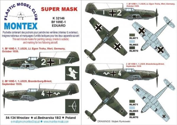 Montex K32146 Bf 109E-1 1/32